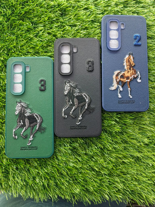 Three phone cases with horse designs on a grass background Infinix Hot 50 Pro Polo Design case blue

Infinix Hot 50 Pro black polo back cover

Green polo design protective case for Infinix Hot 50 Pro